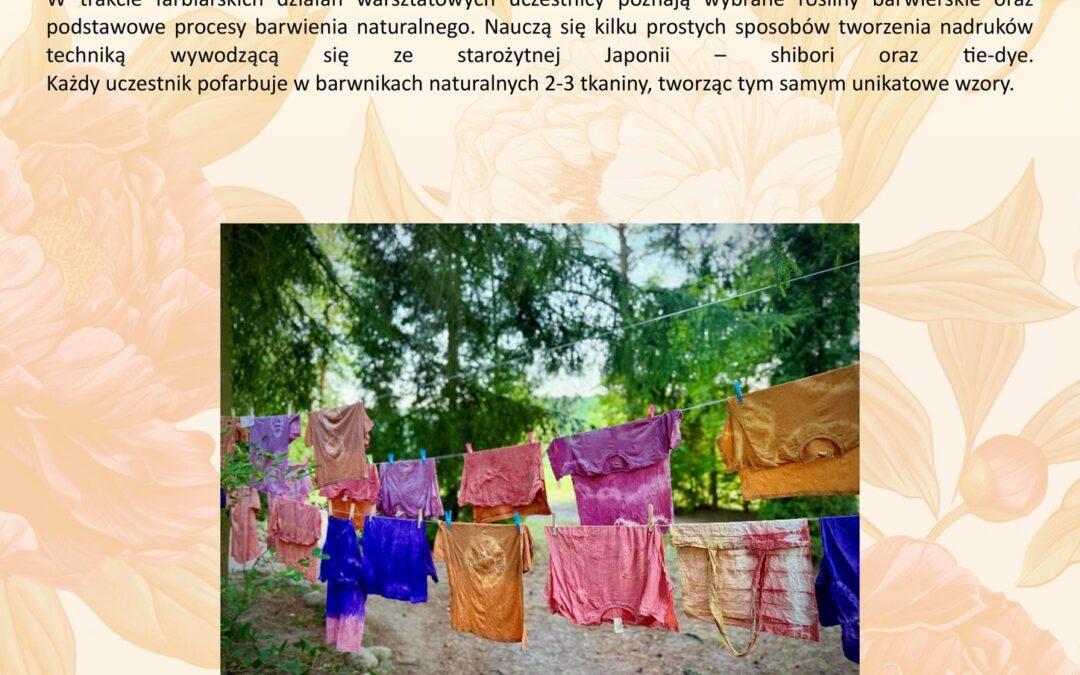 DRUK BOTANICZNY – warsztaty naturalnego farbowania tkanin barwnikami roślinnymi